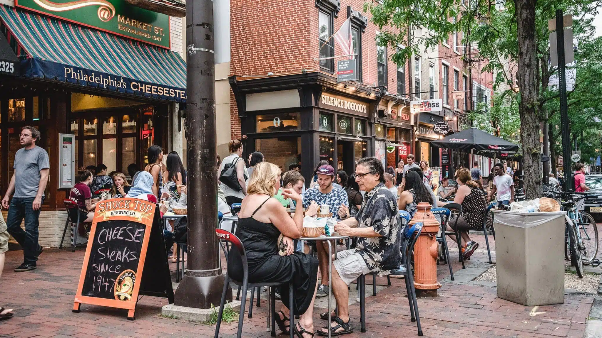 Old City shopping district in Philadelphia