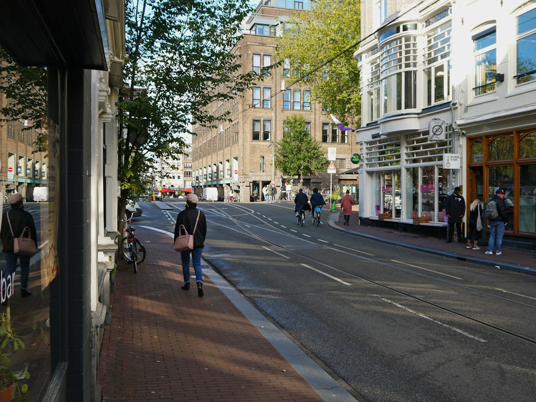 Shoppers walking along Walnut Street in Rittenhouse Row on an autumn afternoon
